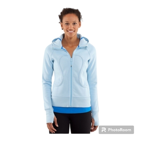 Lululemon light blue Scuba stretch jacket - Picture 1 of 14